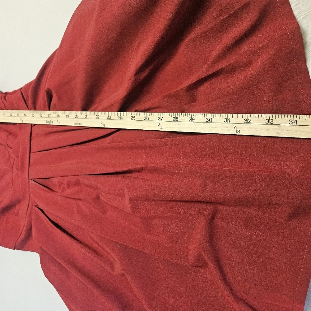 Geade/Elegant  Red Dress Women's L Burgundy . - Picture 4 of 7